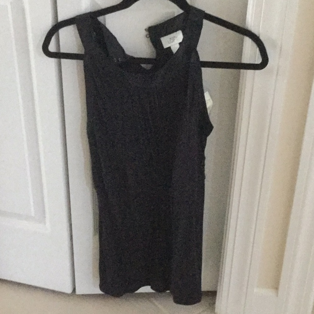 NWT Loft black halter top size s